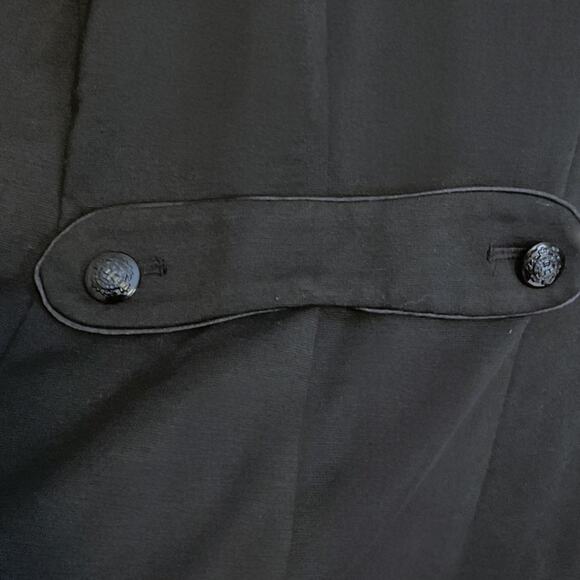 Lane Bryant Woman Plus 18 Blazer Black Ponte Metal Crown Button Accents Pockets - Picture 9 of 10